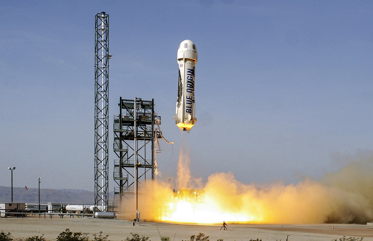 New Shepard 2 lifting off from Corn Ranch